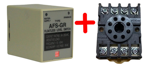 Rele Controlador De Nivel De Líquidos Afs-gr + Base - Cnc