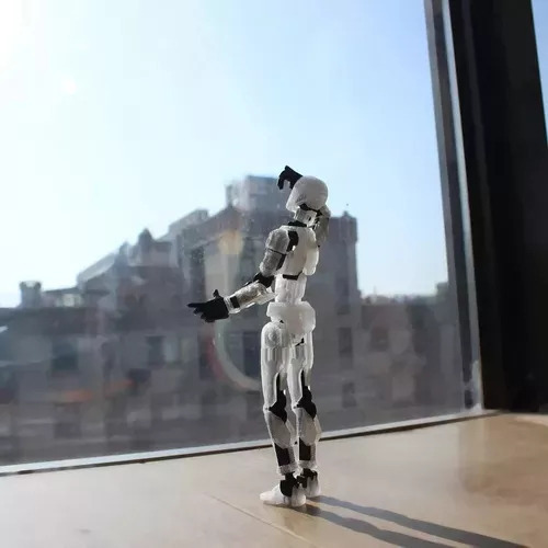 Ll Figura Lucky Dummy T13, Robot Multiarticulado Impreso En