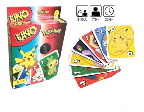 Juego De Cartas Uno Pokemon