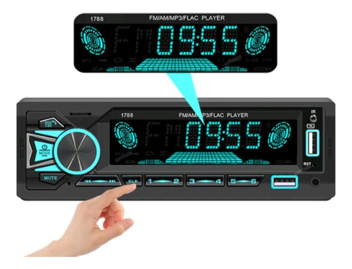 Autoestereo 1 Din Bluetooth/aux/usb/fm