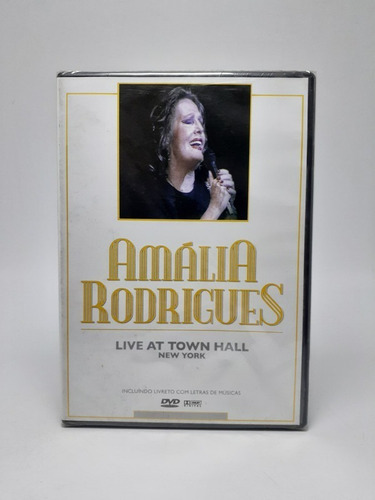 Dvd Amália Rodrigues - Live At Town Hall New York