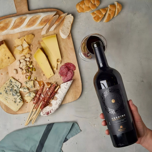 Vino Unánime Gran Tinto Blend + Malbec Mascota Vineyards X2