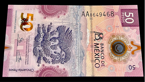 Billete $50 Aa 8649468 Palíndromo Perfecto Estado. (ajolote)