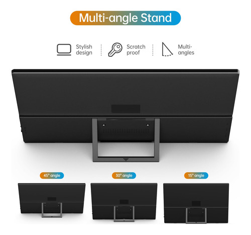 Monitor Portátil 15.6 1080p Usb-c Hdmi Ultra-slim