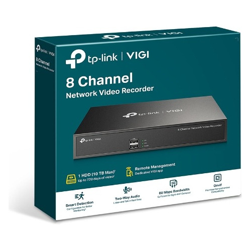 Grabador De Video Tp-link Vigi Nvr1008h De 8 Canales