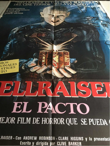Poster Hellraiser El Pacto  -terror  Original Del Estreno