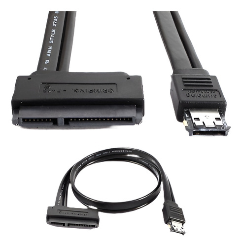 Combo Negro Esata Usb 2.0 Al Cable De Alimentación Sata 7 + 