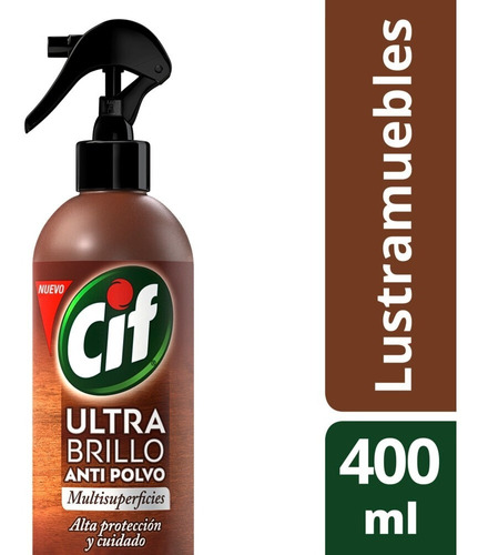 Cif Ultra Brillo Anti Polvo Spray Recargable 400 Ml