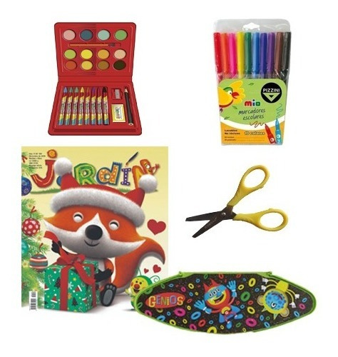 Clarín Jardín De Genios Set De Arte + Útiles Escolares