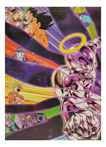 Poster Cuadrado Dragon Ball, Enemies
