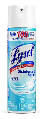 Desinfectante Aerosol Lysol Lino Crujiente 540 Ml 19 Oz