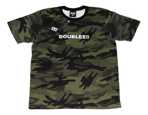 Imagem 1 de 4 de Camiseta Para Sair Camuflada Double-g Qix Algodão