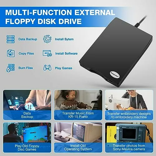 Lector De Disquete Usb Compatible Con Windows.