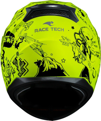 Imagem 2 de 9 de Capacete Race Tech Sector Sky Music Lançamento