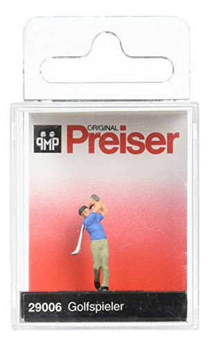 Jugador De Golf En Miniatura Para Maquetas.