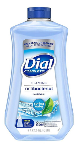Jabón Antibacterial Para Manos Dial Con Áloe 2 Piezas