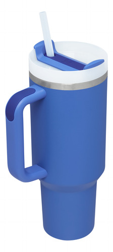 Vaso Térmico Stanley The Adventure Quencher Liso Color Azul Índigo 887mL