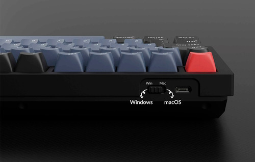 Teclado Mecánico Keychron Q3 Knob Esp Rgb Sw/ Red Color del teclado Negro Idioma Español España