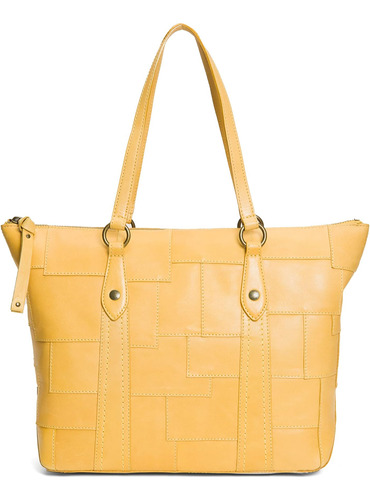 Frye Melissa Patchwork Zip Shopper, Amarillo