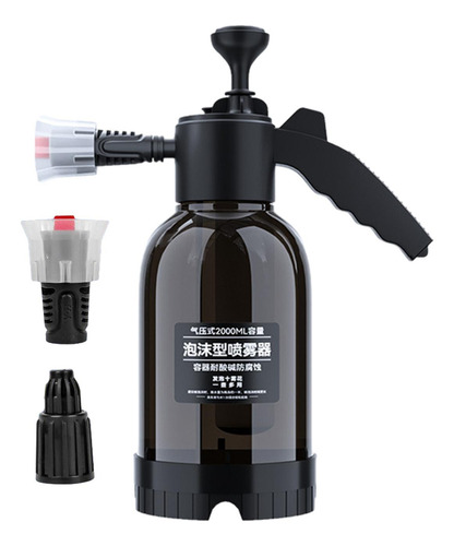 Pulverizador De Espuma A Presión Manual Para Coche, Negro