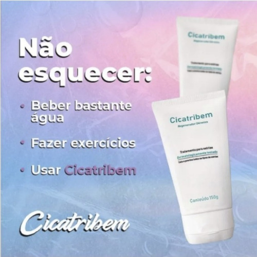 Imagem 3 de 10 de Kit Creme Cicatribem 150g + Esfoliante 120g Tira Estrias