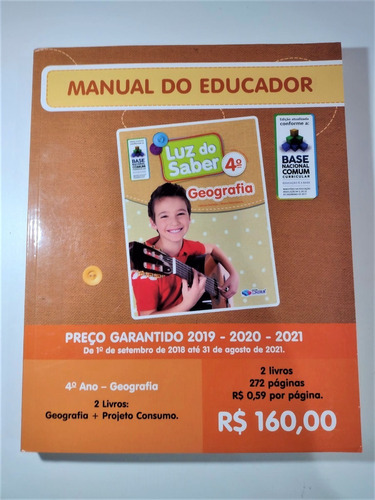 Luz Do Saber Geografia 4º Ano Manual Educador Professor Bncc Frete Grátis