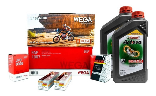 Kit Service Wega + Actevo 20w50 Mineral Bajaj Rouser 200ns 