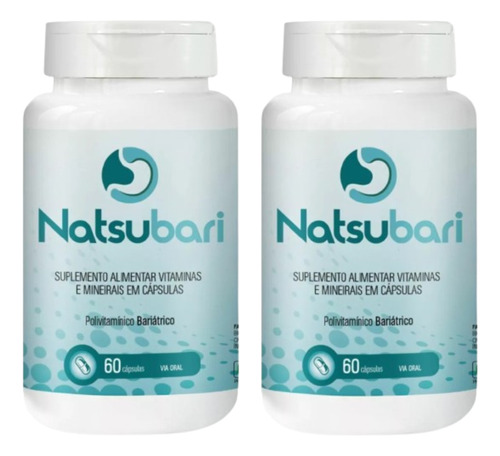 2x Natsubari Repositor Multivitaminico Pós Bariátrica 60 Cap