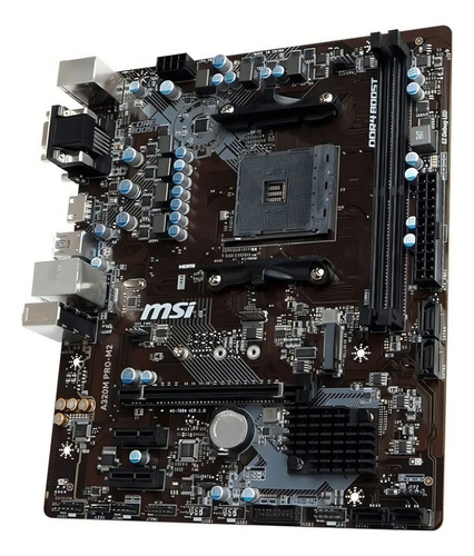 Placa base Msi A320m Pro-m2 Ddr4 Socket Am4 Chipset A320 Amd color negro