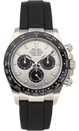 Reloj Rolex Daytona Silver Automatico Con Caja Negro Negro Plateado (Reacondicionado)