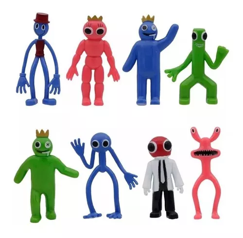 Rainbow Friend Roblox Miniaturas 8pcs Gamer Jogo De Terror