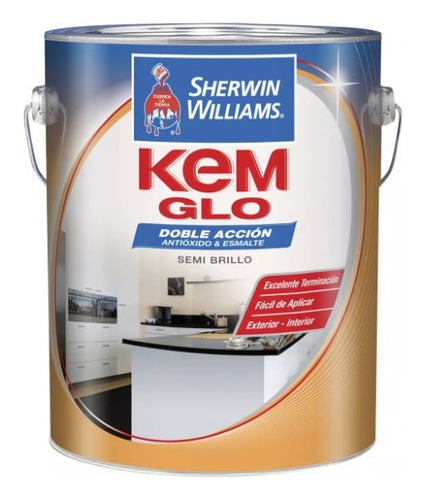 Pinturas Sherwin Williams Esm. Sint. Da Kem Glo Negro 1 Lt