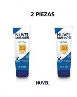 Nuvel Suncare Protector Solar Para Cara Y Cuerpo 50 Fps 2 Pz