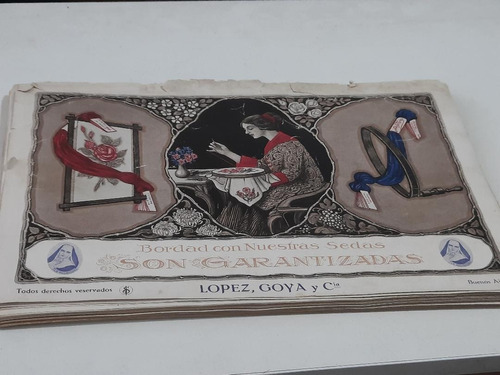 Antiguo Álbum Para Bordados De López, Goya & Cía