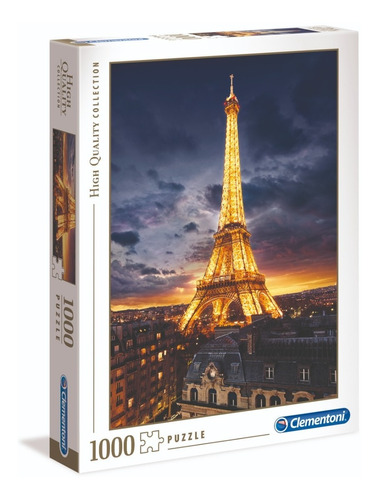 Torre Eiffel Paris Francia Rompecabezas 1000 Pz Clementoni