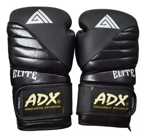 Guantes Box Adx Cierre De Contacto Mod Elite Rojos 14 Oz.