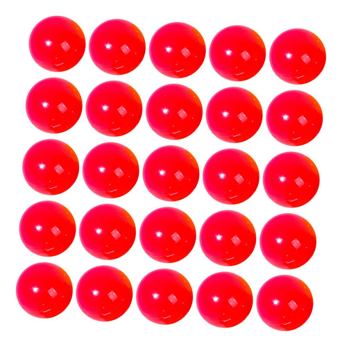 25 Pieces Bingo Ball Raffle Balls Attachments Red
