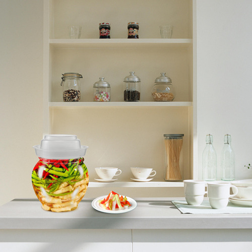 Tarro De Fermentación Transparente Para Cocina, Tarro Grande