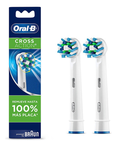 Cabezales Repuesto Oral-b Cepillo Eléctrico Cross Action 2un