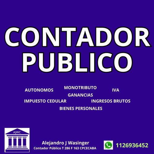 Contador Publico Caba Monotributo Autonomos 100% Online