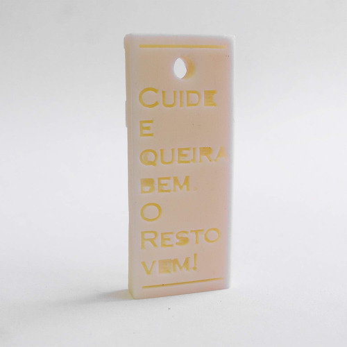 Imagem 2 de 3 de Forma De Silicone Retangular Pingente Queira Bem Ib-1716