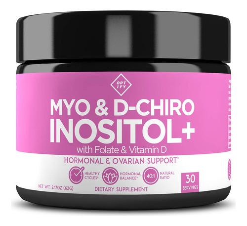 Optify Myo-inositol Y D-chiro 2000 Mg Y B8 Para 30 Dias