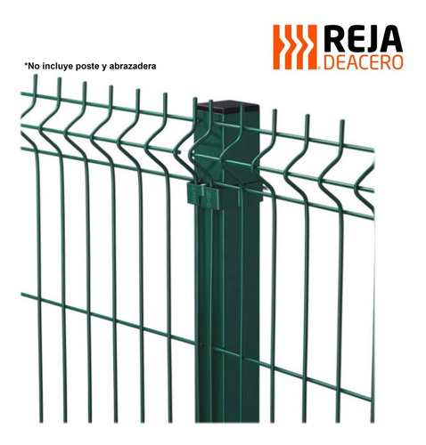 Reja De Acero 2m Alto X 2.5m Ancho Color Verde