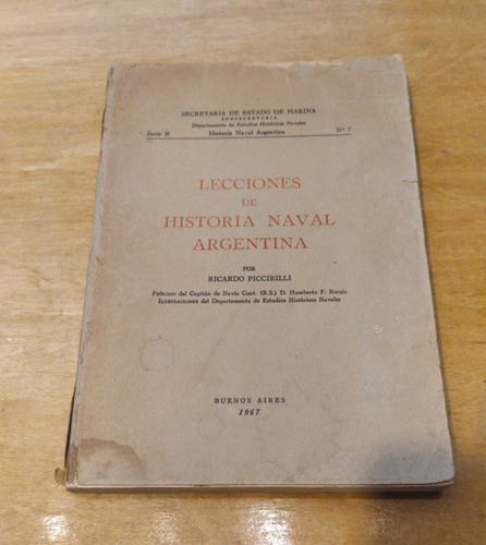 Lecciones De Historia Naval Argentina - Ricardo Piccirilli 