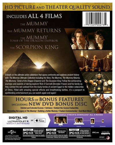 Imagen 2 de 3 de Blu-ray The Mummy Ultimate Collection / La Momia / 4 Films