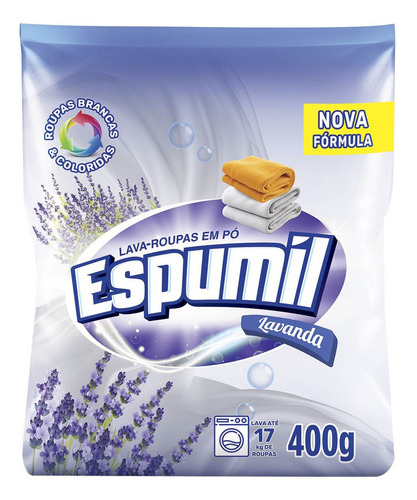 Sabão Em Pó 800g Espumil Sachê Lavanda