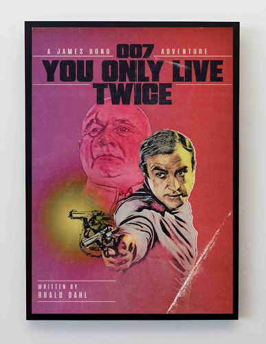 Cuadro 33x48cm Poster 007 You Only Live Twice James Bond