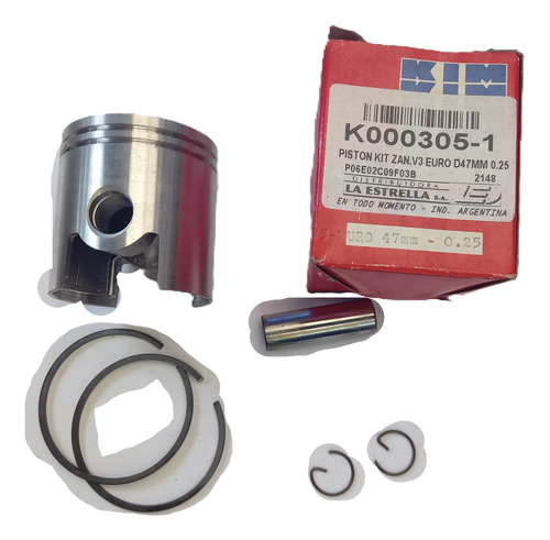 Kit Piston 0.25 Ciclo Zanella V3 Euro 47.25mm