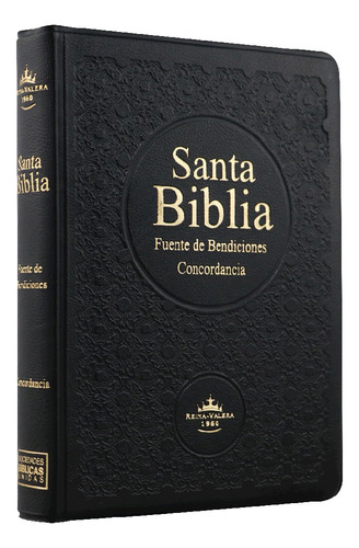 Biblia Reina Valera 1960 Compacta, Vinil Negro