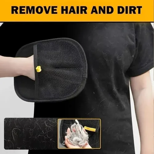 Guante Removedor De Pelo Para Gatos X2 Piezas 2pc/black Hair Removal Glove